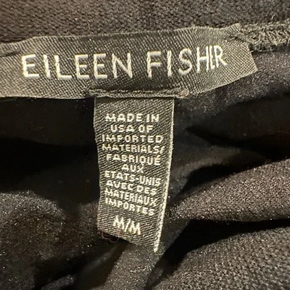 Eileen Fisher Black with Soft Textured Fabric - Picture 3 of 5